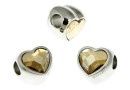Swarovski, becharmed inima, golden shadow, 14mm - x1