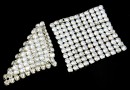 Swarovski Crystal mesh, moonlight, 3.2x3.2cm - x1