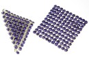 Swarovski Crystal mesh, tanzanite, 3.2x3.2cm - x1