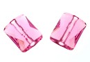 Swarovski, margele Mini rectangle, rose, 8x6mm - x2