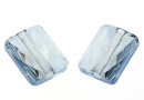 Swarovski, margele Mini rectangle, blue shade, 8x6mm - x2