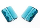 Swarovski, margele Mini rectangle, indicolite, 10x8mm - x2