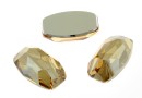 Swarovski, cabochon Organic, golden shadow CALv, 10x6mm - x1