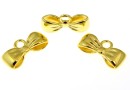 Pendant, ribbon, gold-plated 925 silver, 12x6mm - x1