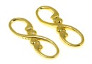 Link, infinity, gold-plated 925 silver, 17.5mm - x1