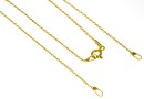 Chain for link, gold-plated 925 silver, 41cm - x1