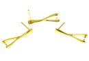 Tortite cercei argint 925 placat cu aur, 12mm - x1per