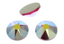 Swarovski, SS30 cabochon, fuchsia AB, 6mm - x4