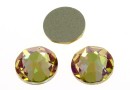 Swarovski, cabochon SS30, luminous green, 6mm - x4