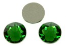 Swarovski, SS30 cabochon, dark moss green, 6mm - x4