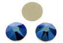 Swarovski, cabochon SS30, mettalic blue, 6mm - x4