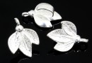 Pandantiv frunze cu sist. extensie argint 925 pl. cu rodiu, 14mm  - x1