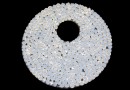 Swarovski, pand. fine rocks, white opal, 40mm - x1