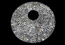 Swarovski, pand. fine rocks, silver shade, 40mm - x1