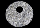 Swarovski, pand. fine rocks, silver shade matt, 40mm - x1