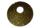 Swarovski, pand. fine rocks, black sunflower, 40mm - x1