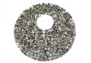 Swarovski, fine rocks pendant, metallic light gold, 40mm - x1