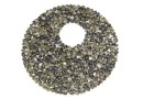 Swarovski, pand. fine rocks, black mettalic light gold, 40mm - x1