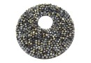 Swarovski, pand. fine rocks, black gold. shadow met. gold, 40mm - x1