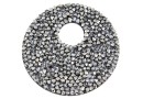 Swarovski, pand. fine rocks, black chrome, 40mm - x1