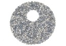 Swarovski, fine rocks pendant, chrome matte, 40mm - x1