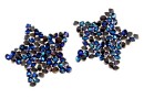 Swarovski, fine rocks pendant, bermuda blue, 22mm - x1