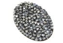 Swarovski, rocks pendant, black jet chrome, 36.5mm - x1