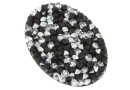 Swarovski, rocks pendant, black jet comet argent light, 36.5mm - x1