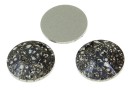 Swarovski, cabochon Concise, black patina, 11mm - x2