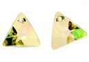 Swarovski, triangle pendant, luminous green, 16mm - x1