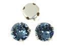 Swarovski, chaton montees, denim blue, 6mm - x10