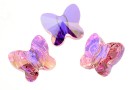 Swarovski, margele fluture, light rose AB, 6mm - x2