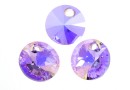 Swarovski, pandantiv rivoli, violet aurore boreale, 8mm - x4