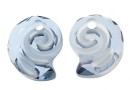 Swarovski, pandantiv Sea snail, blue shade, 14mm - x1