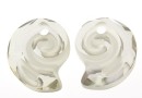 Swarovski, pandantiv Sea snail, silver shade, 14mm - x1