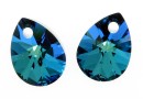 Swarovski, pandantiv picatura, bermuda blue, 10mm - x2