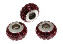 Swarovski, becharmed pave siam, 12mm - x1
