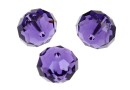 Swarovski, margele briolette, purple velvet, 6mm - x4