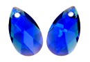 Swarovski, pandantiv picatura, capri blue AB, 16mm - x1