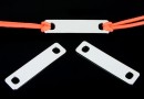 Link pentru gravat, argint 925 placat cu rodiu, 25x6mm - x1