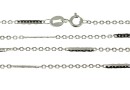 Lant zale ovale, argint 925 placat cu rodiu, 45cm - x1