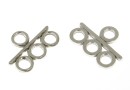 Terminatie bratari si coliere, argint 925 pl. cu rodiu, 12mm - x2