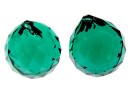 Swarovski, pandantiv sfera fatetata, emerald, 30mm - x1