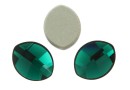Swarovski, cabochon frunza, emerald, 10x8mm - x1