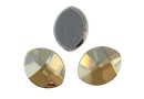 Swarovski, cabochon frunza, golden shadow, 10x8mm - x1