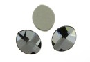 Swarovski, cabochon frunza, silver night, 10x8mm - x1