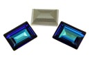 Swarovski, rivoli cabochon, bermuda blue, 14x10mm - x1