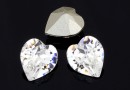 Swarovski, fancy chaton heart, crystal, 8mm - x2