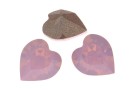 Swarovski, fancy chaton heart, rose water opal, 6mm - x4