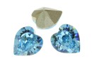 Swarovski, fancy chaton inima, aquamarine, 8mm - x2